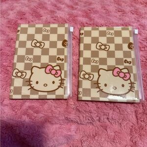 Hello Kitty Checkered Notebooks